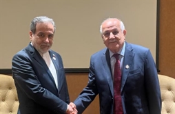 I.R. Iran, Ministry of Foreign Affairs- FM Araghchi meets with Palestinian envoy in Uganda